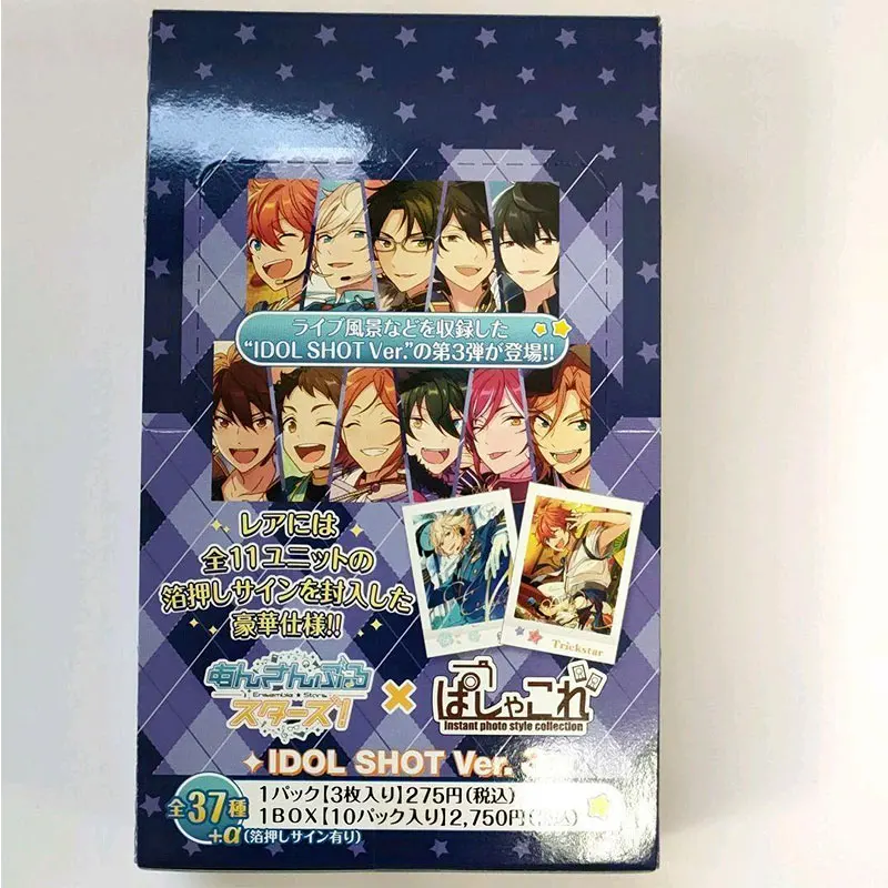 In stock あんさんぶるスターズ！Genuine 3 Pieces of ES Ensemble Stars Limited Edition IDOL SHOT Ver. Collectible Cards Toys Gifts for Childr