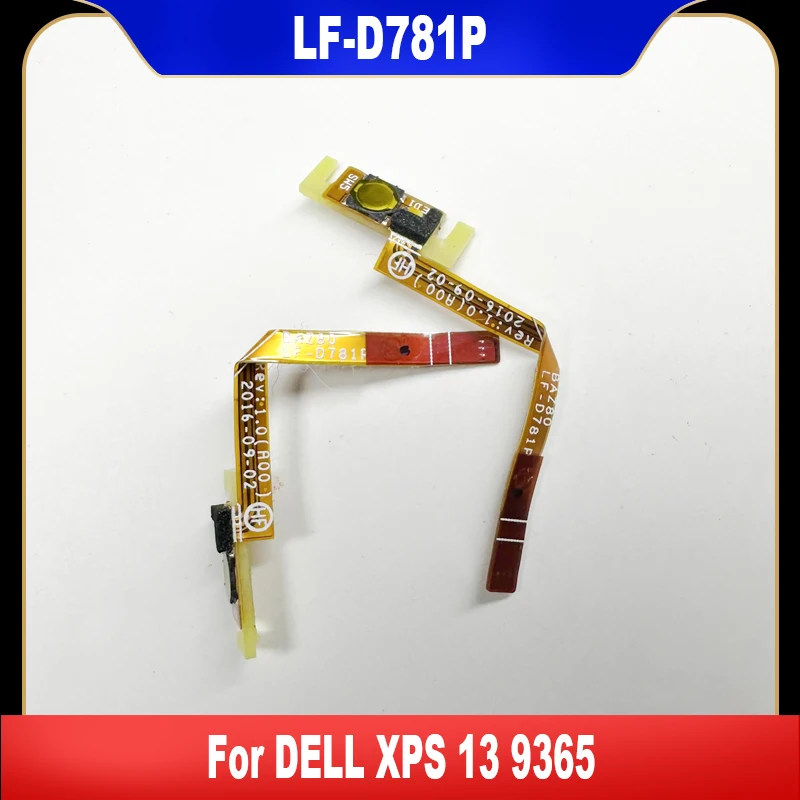 LF-D781P Original Fro DELL XPS 13 9365 Laptop Power Button Board With Cable BAZ80 100% Tested High Quality