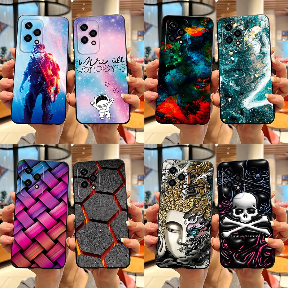 For Honor 200 Lite Case Fashion Marble Cover Black Soft Silicone Phone Case For Honor 200 Lite Coque Funda Honor200 Lite 5G 2024