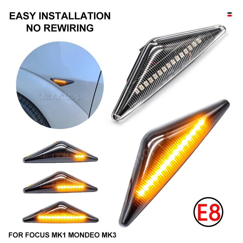 LED Sequential Light Side Fender Side Marker Lamp For Ford Focus MK1 1998-2004 For Mondeo MK3 2000-2007 Second Generation