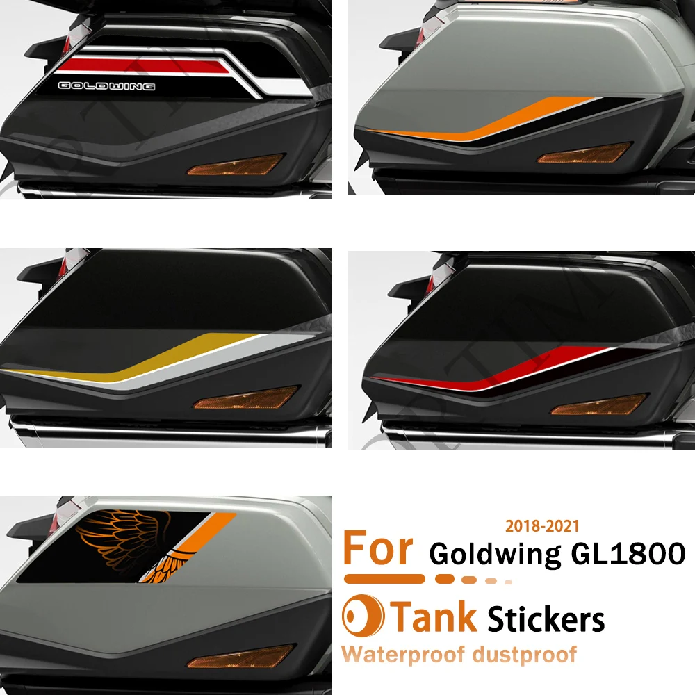 

Для Goldwing GL1800 GL 1800 2018 2019 2020 2021, комплект для мотоцикла, наклейки, чехлы, корзины, багажник, сумка, коробки