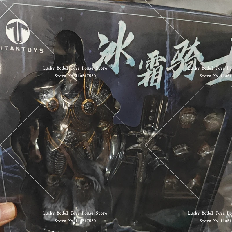 TT001 Frost Knight 1/12 Scale Lich King Leader Armored Action Figure Adventure World Game Simulation 6inch TITAN Toys Model
