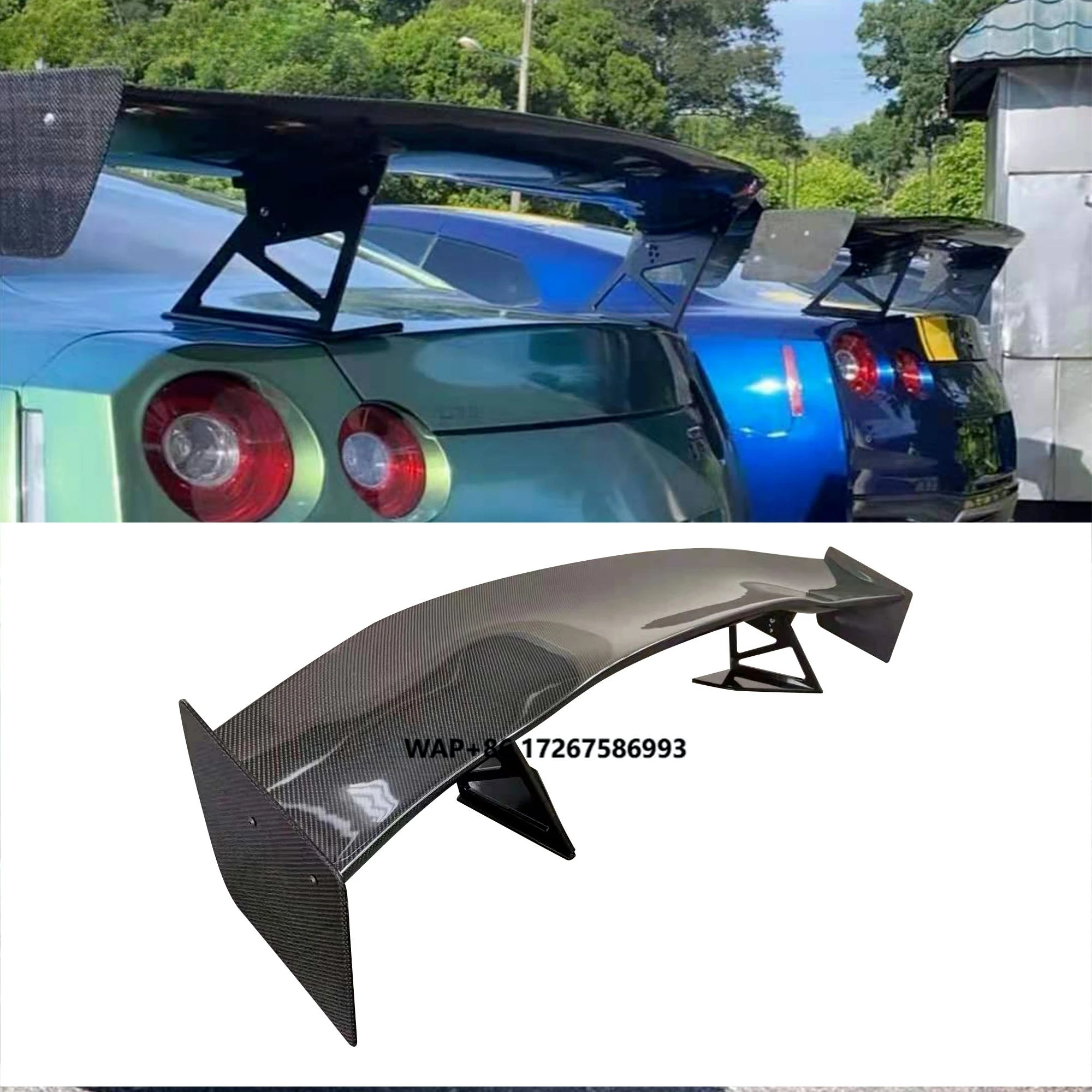 

Carbon Fiber igh Quality Apr Style Carbon Fiber Body Kit Rear Spoiler wing For R35