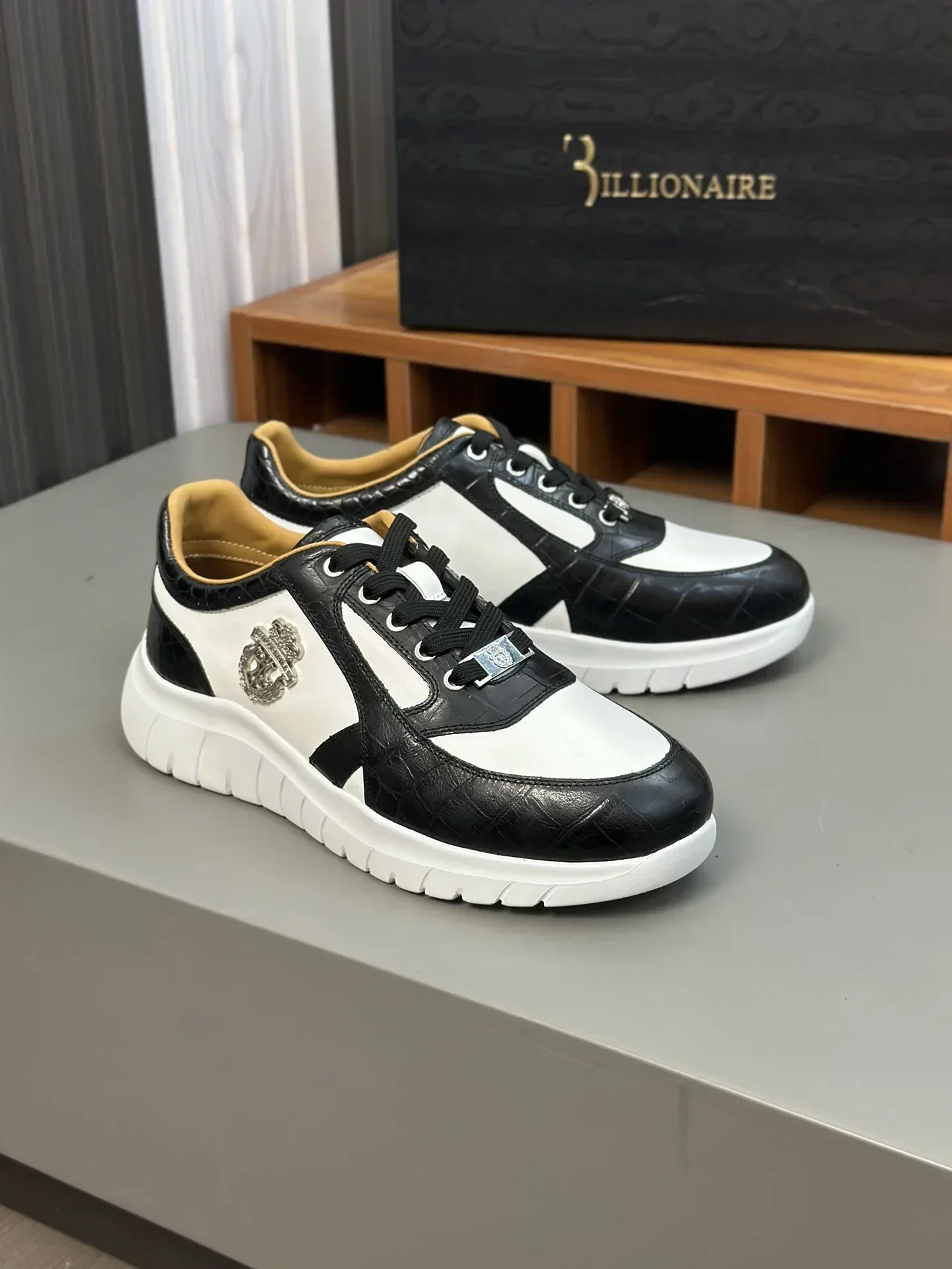 BILLIONAIRE BLSK CPRT Shoes Men‘s Cowhide 2025 new sports high quality fashion comfortable outdoors European big size 39-45