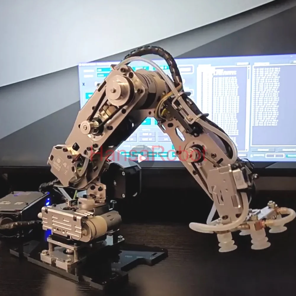 Arduino Industrial Robot Arm 4 DOF Stepping Mechanical Arm High Precision Planetary Reduction Motor