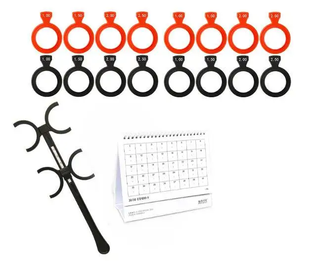 

Optometry Flipper Shot Adjustable Eyesight Training Optic Lens Flipper Rack Optical Flipper Eye Flipper with 16pcs Lens Flipper