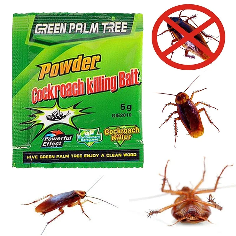 Barata Killing Bait Powder, Eco-Friendly, Medicina Eficaz, Inseticida, Roach Killer, Controle de Pragas, Home Ferramentas De Limpeza, 20pcs