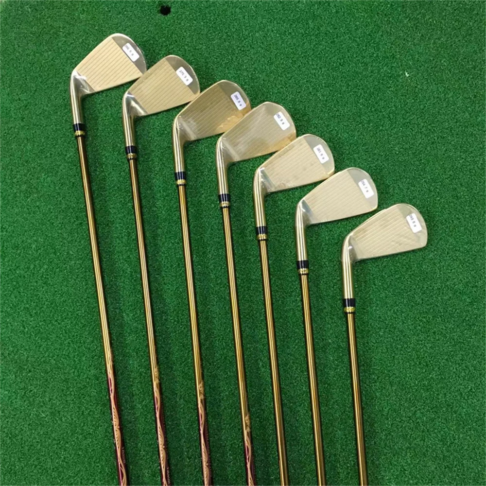 New Golf Irons I.H.A  XP-306 hollow Black/gold/silver Golf Irons  7pcs 456789p Steel or graphite golf clubs