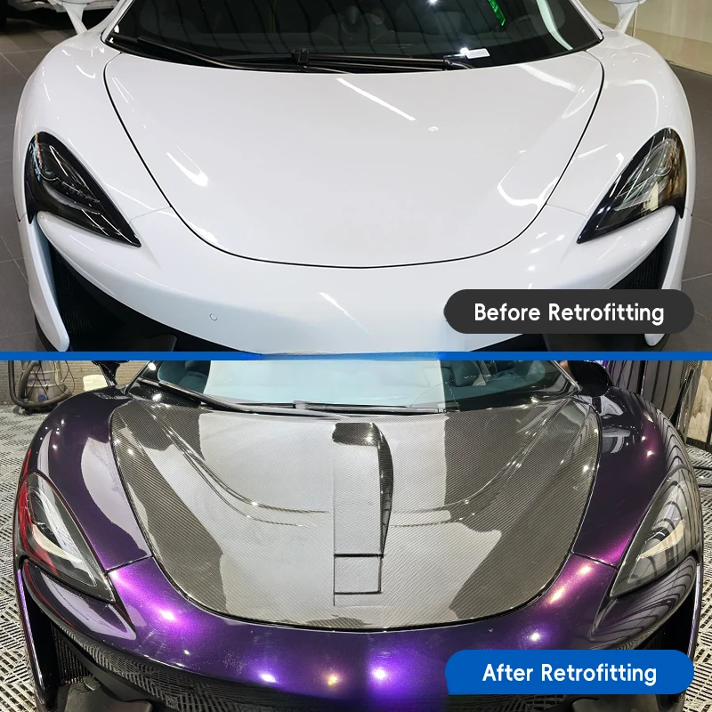 High Quality Novitec Style Carbon Hood With Screws Fit For 540 570 600LT 2015-2019 Auto Replacement Parts