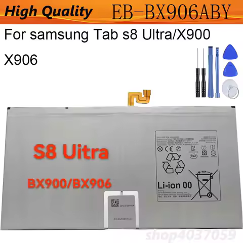 EB-BX906ABY 3.88V 11200mAh Battery For samsung Tab s8 Ultra X900 X906 Tablet battery Bateria + Tools