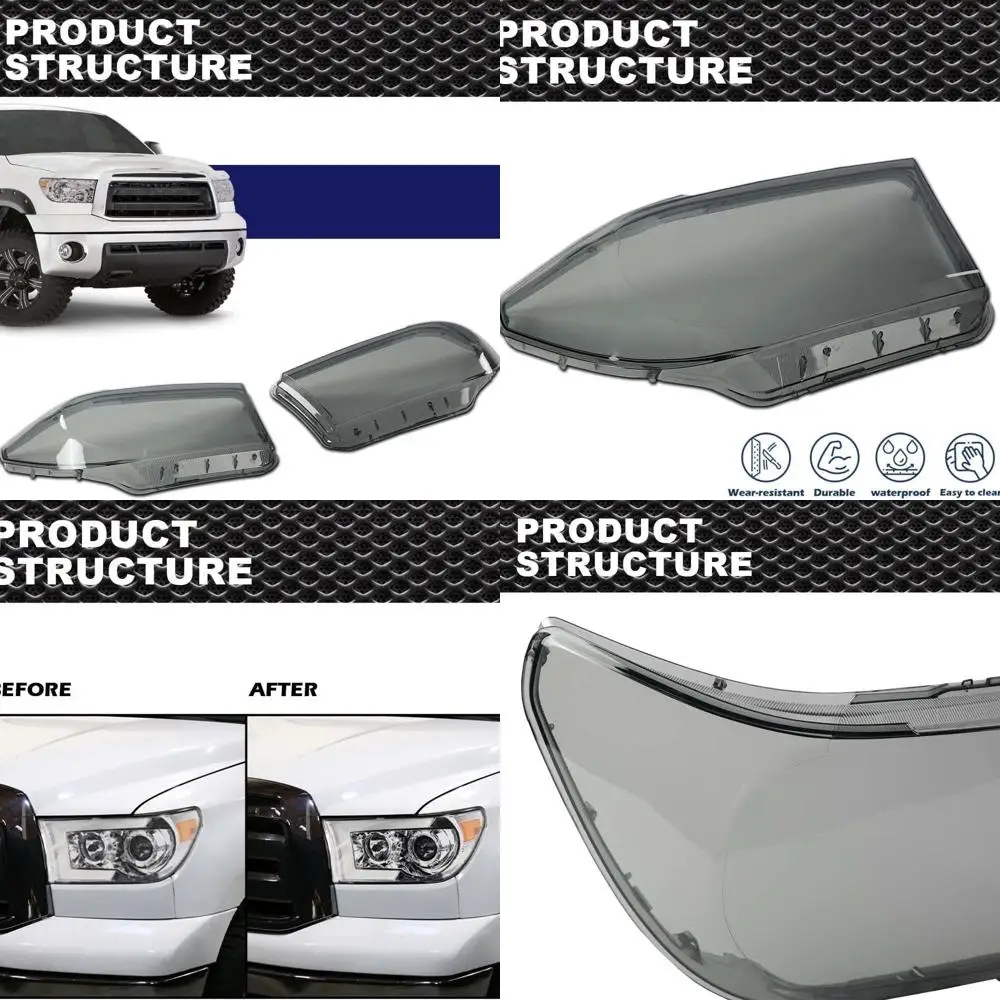 

Крышка объектива фар, совместимая с Toyota Tundra 2007-2013, подходит для Toyota Sequoia 2008-2017, стороны водителя и пассажира