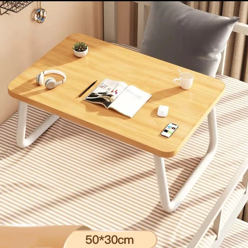 Multifunctional foldable bed small table board, dormitory cartoon learning computer desk, household simple lazy desk