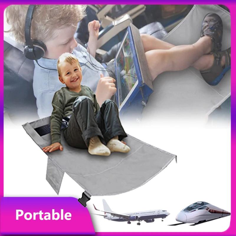 Children's Air Cot Seat Extender Kids Airplane Children's Travel Bed Trains Buses Planes Footrest Hammock