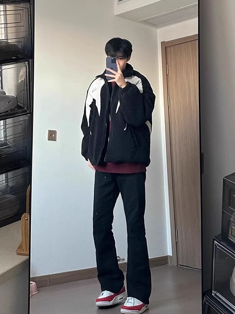 

Bla Stretchy Straight Leg Jeans for Teenage Boys Long Length American Vibe Faionable Brand Wear Resistant mid Low Waist Z...