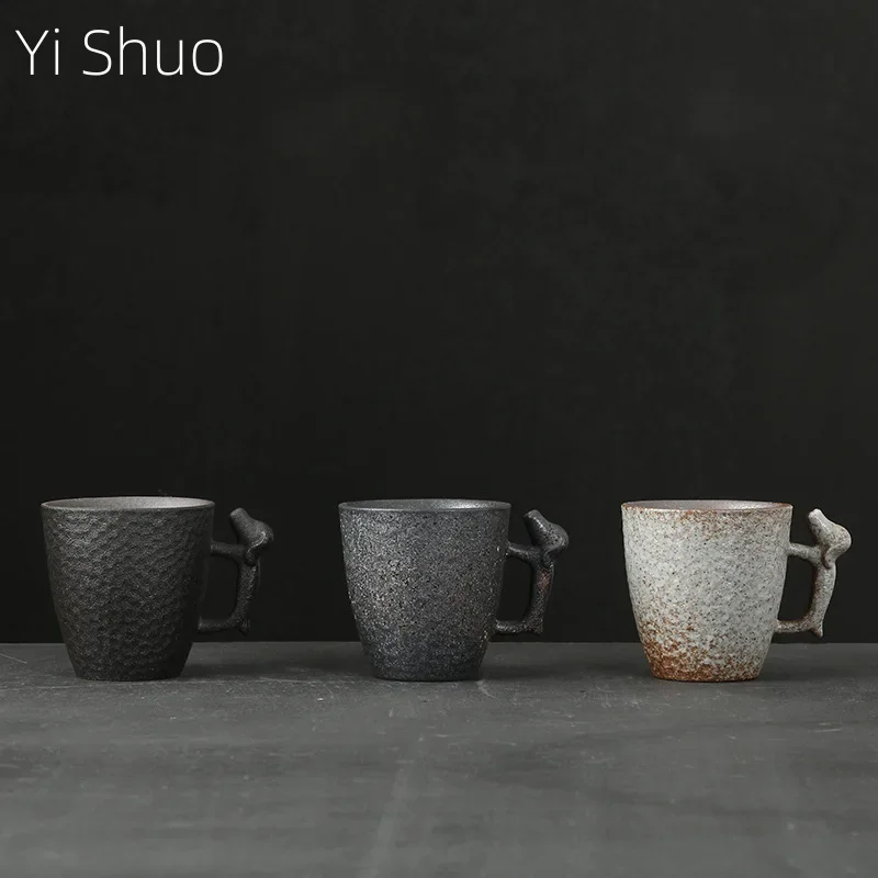 Japanese Style Coarse Pottery Teacup Ceramic Single Master Cup Single Cup Creative Kung Fu Small Tea Cup Tea Bowl Mug
