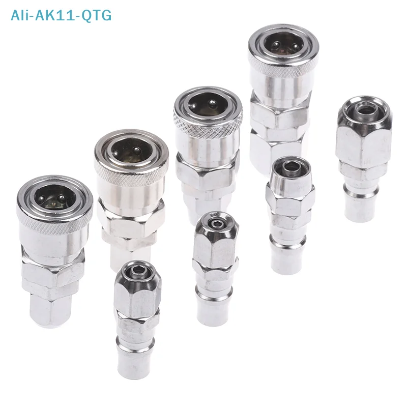 Hot！European EU Type Pneumatic Fitting Connector Quick Coupler For Air Compressor Hose Barb Nozzle SH PH 6/8/10/12MM