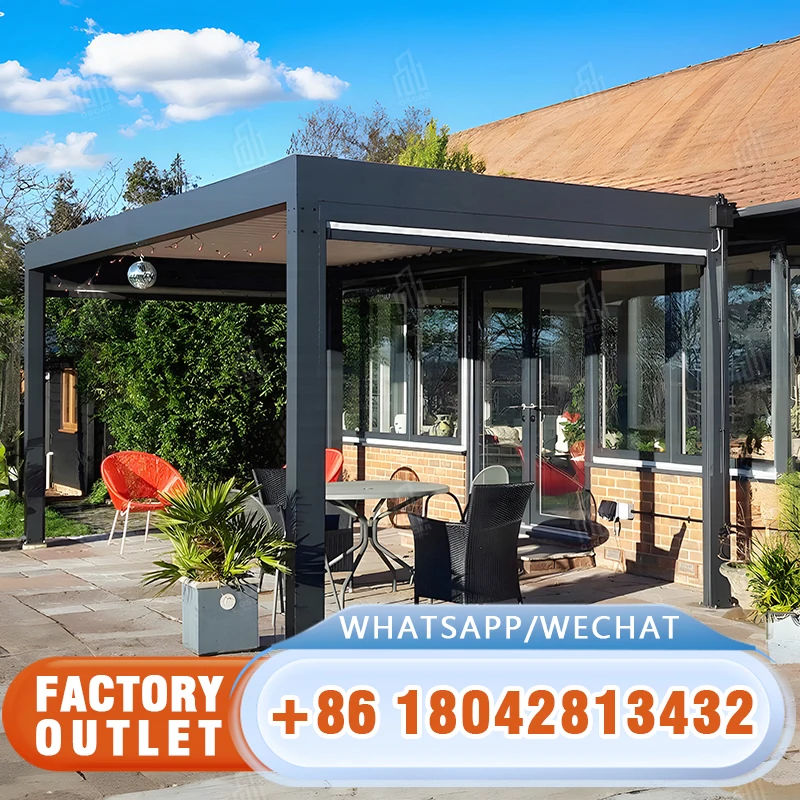 

Customizable Gazebo Pergola with Multifunctions for Outdoor Gardens in European Markets Factory Made Gazebo Pergola