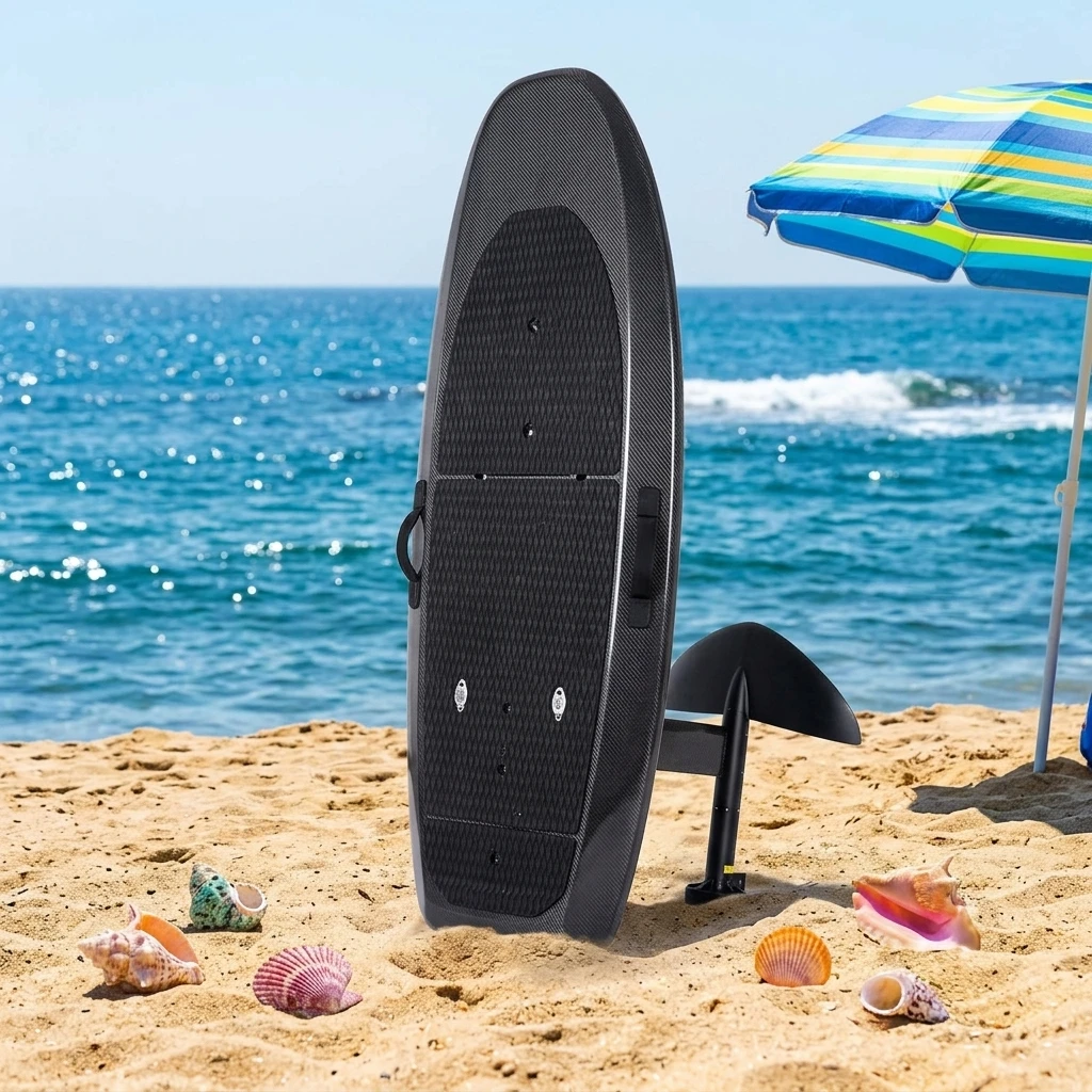 Custom Carbon Fiber Efoil Surfboard Electric Hydrofoil Surfboard With 8KW Motor