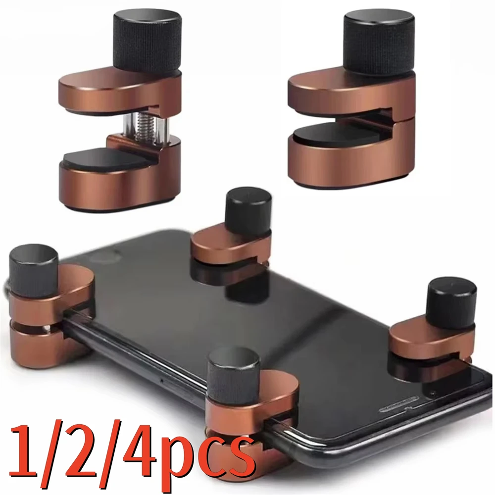 1/2/4pcs Universal Mobile Phone Lcd Screen Fix Clamp Aluminium Alloy Fixing Clip for IPhone IPAD Curved Screen Repair Fixture