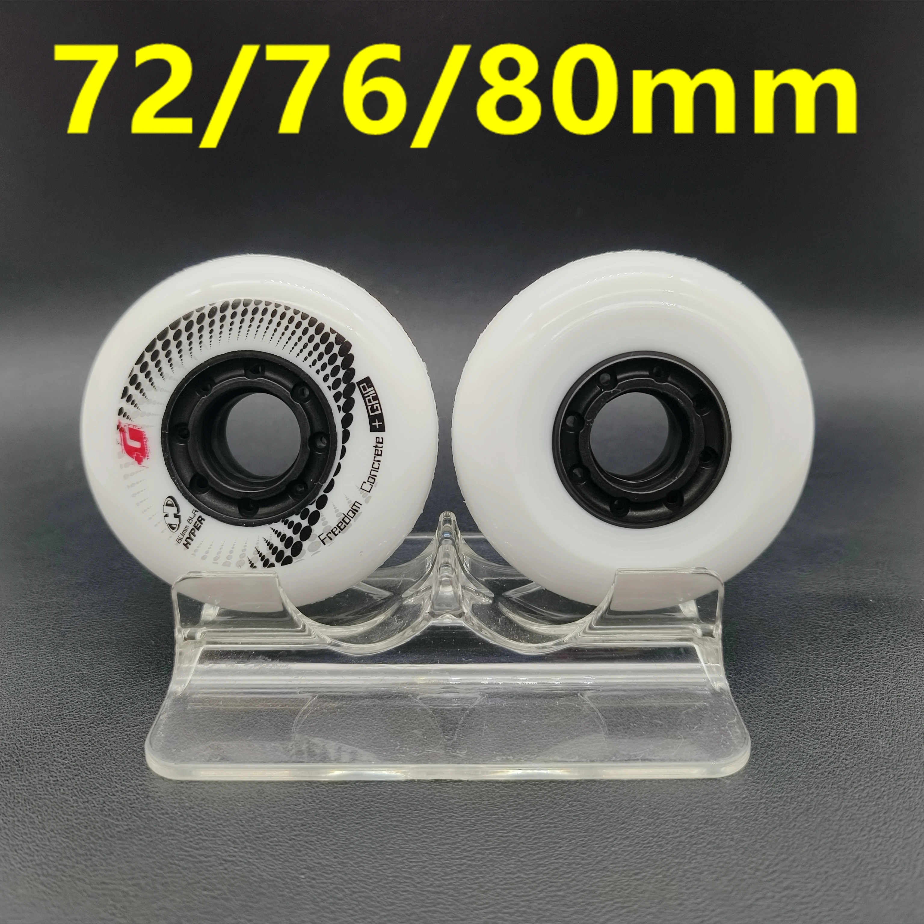 Skate wheel roller wheel 80MM  hardness 84A with bearing installed 8wheels/lot