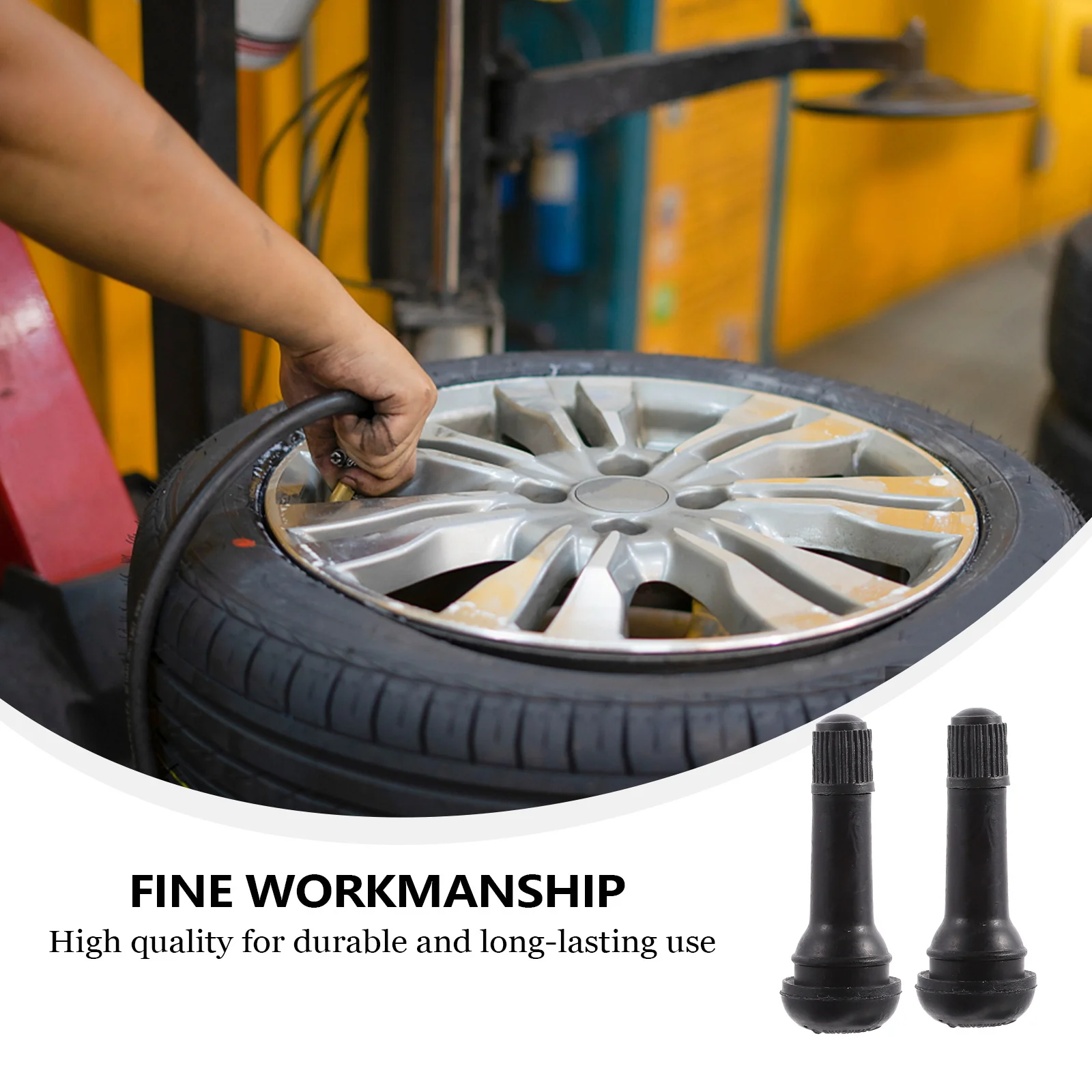 10 шт. Tr414 колпачки резиновые автомобильные клапаны прочные долговечные сменные автомобильные аксессуары клапаны для шин Tr414 стержень шины