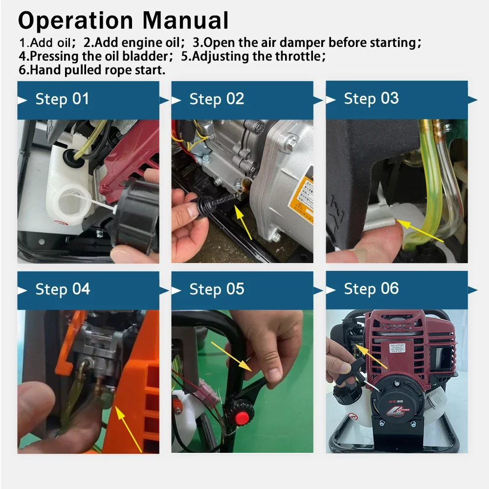 Landschaftslandwirtschaft 140F Rucksacksprühgerät Landwirtschaftliches 4-Takt-Rucksacksprühgerät