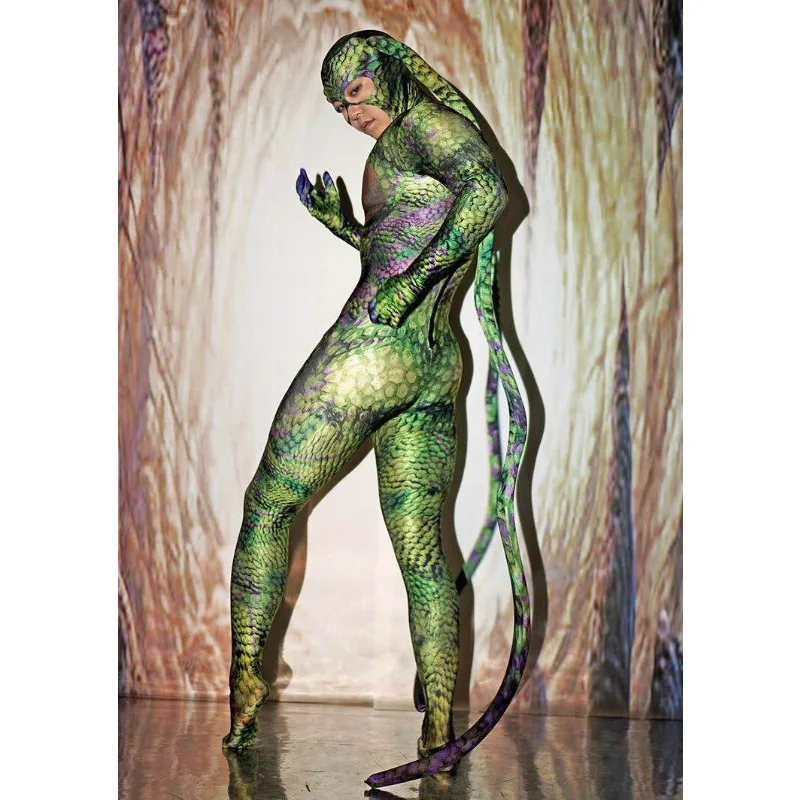 Personalizzato Halloween Party Beast Python Esagerato Horror Ball Giochi di ruolo Bar Ds Leading Dance Team GoGo Performance Costume