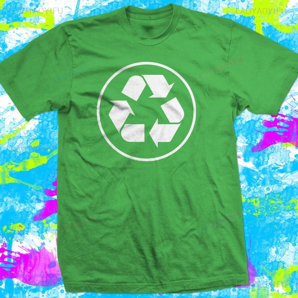 Recycle Symbol Printed T Shirt Tops Environmental Protection and Recycling Protect The Environment Tops Tee Shirt Men Woman Tee