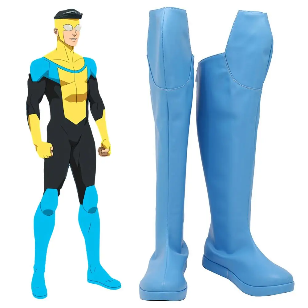 

Invincible Mark Grayson Cosplay Boots Shoes for Adult Men Men Leather Shoes Costume Accessories Disguise Halloween Custom Made