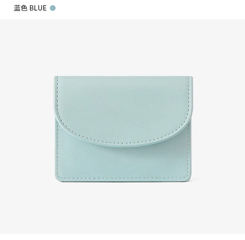 New Simple Mini Creative Ladies Student Imported Wallet Multifunctional Solid Color Storage Wholesale INS Card Holder