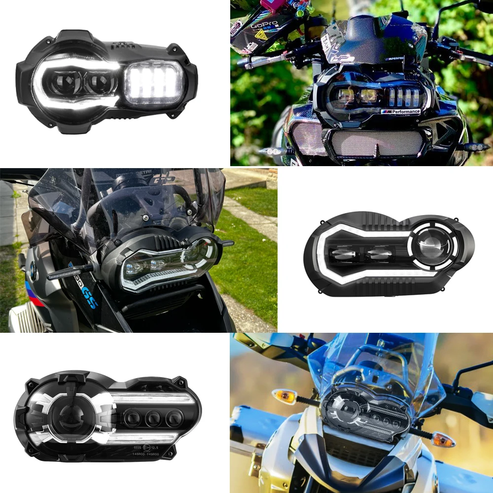 Big Sale E-MARK LED Headlights For BMW R1200GS R 1200GS 2004-2012 R 1200GS ADV Adventure 2005-2013 Moto Lights Assembly