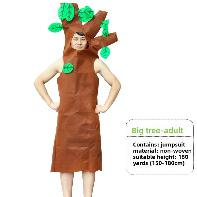 مهرجان الأطفال أداء الملابس شجرة كبيرة دمية البدلة الفاكهة الكرتون دمية الدراما مرحلة الأداء الدعائم والأزياء