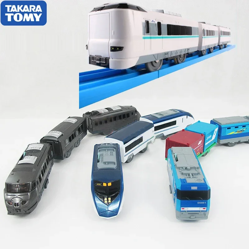 Takara tomy pome road road s série trem de motor ferroviário de alta velocidade shinkansen trem elétrico menino brinquedo, presente do feriado das crianças