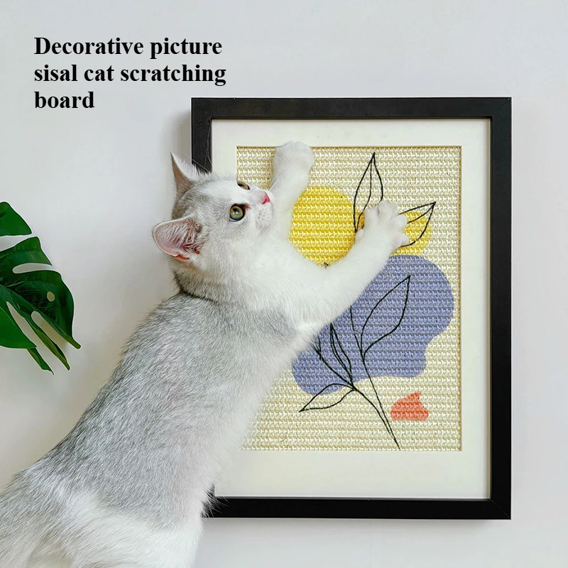 

Sisal cat scratching board, a must-have creative tool for home use. Made of wear-resistant material, it's a gift for cat owners
