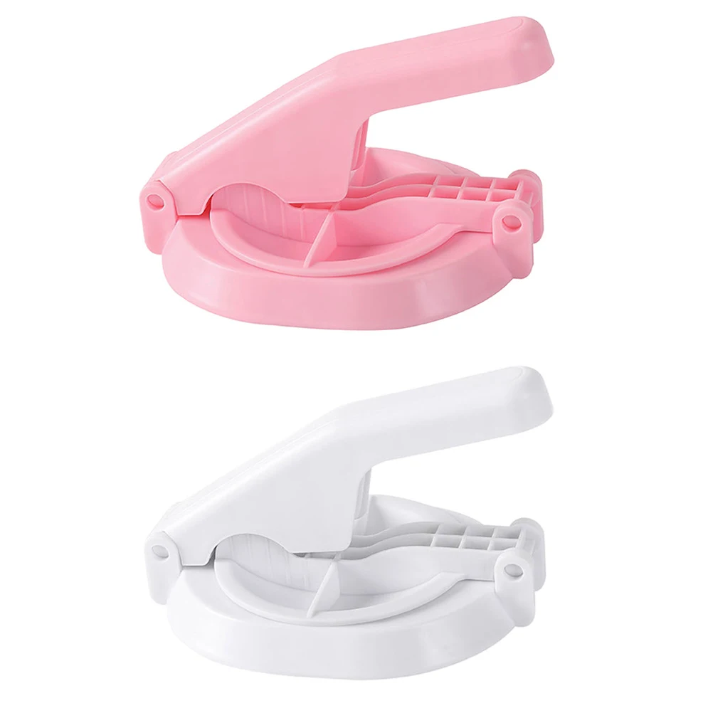 

2pcs Dumpling Plastic Dough Presser Kitchen Plastic Dough Presser Tool Food Grade Safe Household Kitchenware Efficient Making