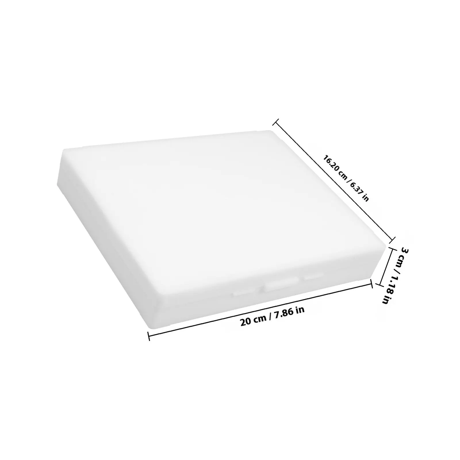 100-Piece Plastic Laboratory Slide Boxes Microscope Slides Storage Slide Organizer Box Transparent Lid