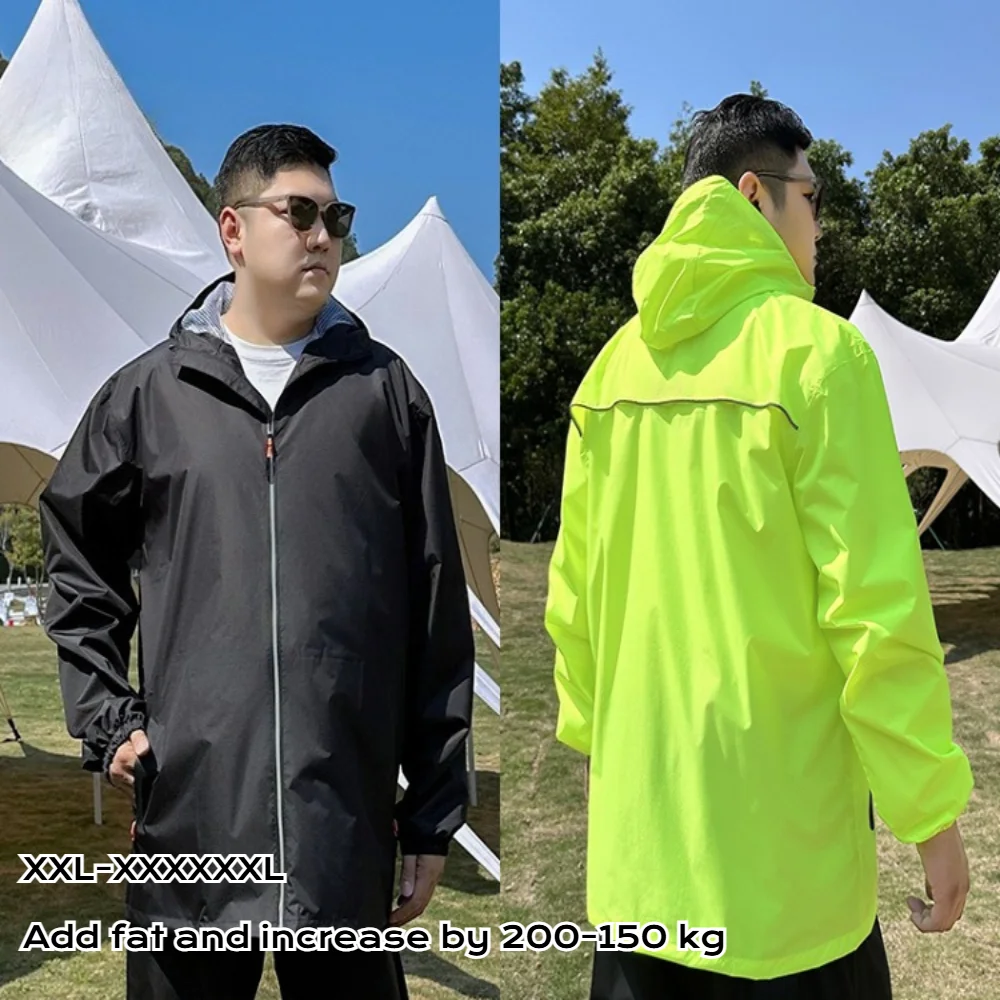 

Large Size 6XL Motorcycle Raincoat Suit Summer Lightweight Breathable Outdoor Rain Wear Rain Protection Adult Riding Separate