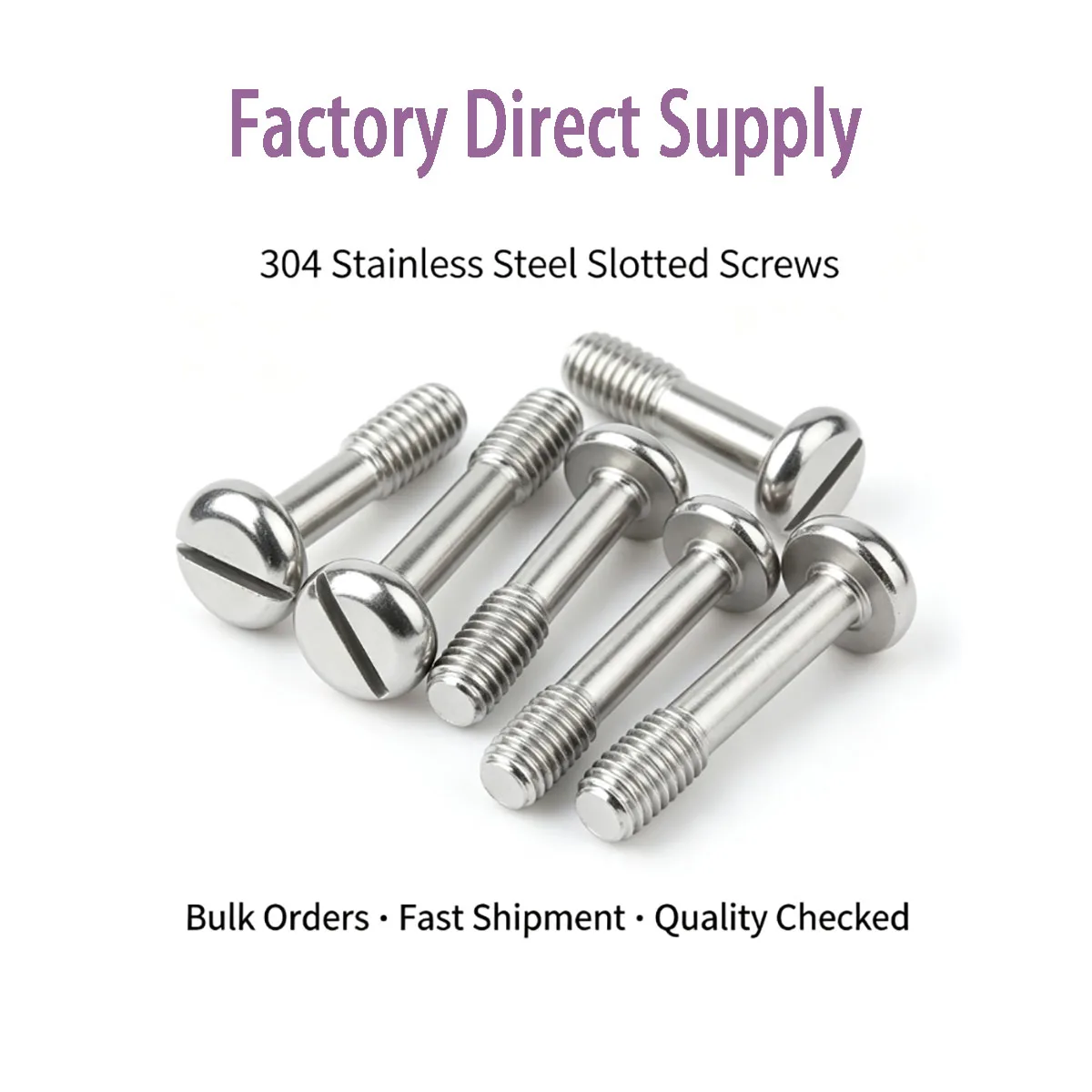 304 Stainless Steel Pan Head Slotted Lock Screw M2.5‑M8,Anti‑Loosening Bolt for Mechanical Parts Anti‑Loose Fastening Connection