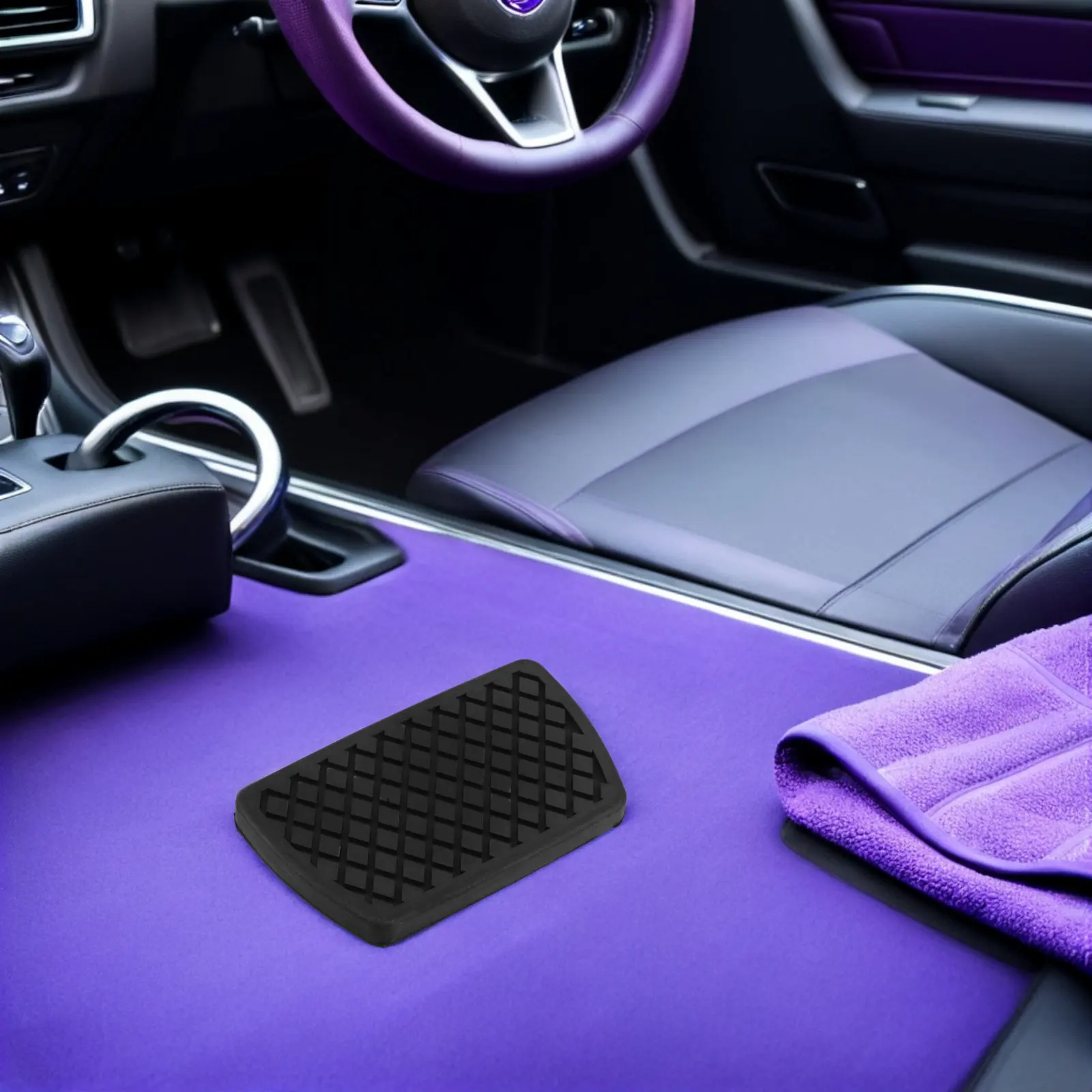 Auto Brake Pedal Cover Rubber Car Pad Non Slip Replacement Interior Accessories for Driving Comfort Soft Rubber Pedal Covers