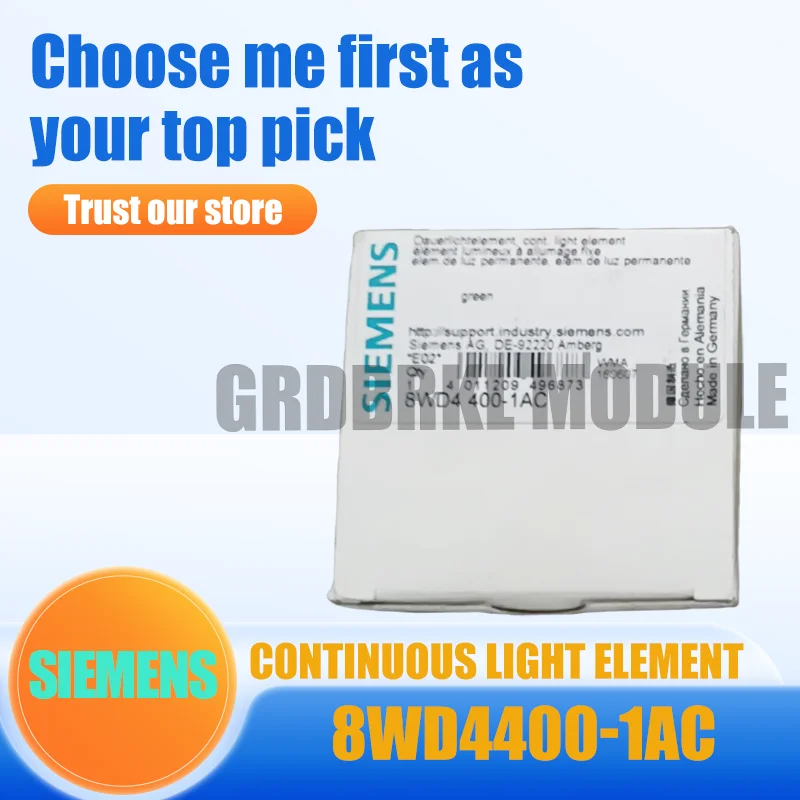 

Новый Оригинальный Световой Модуль SIEMENS Continuous Light Element 8WD4400-1AC для сигнальной колонны, блок предупреждающего светового сигнала