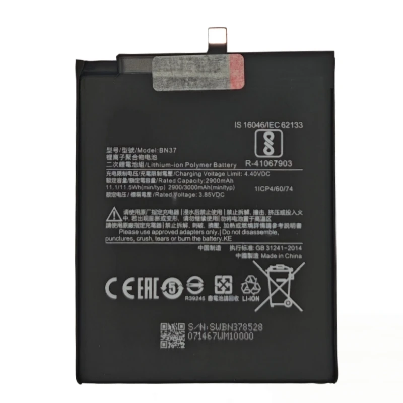 High Quality BN37 3000mAh Battery For Xiaomi Redmi 6/6A Redrice6 Phone Batteries Fast Shipping+Tools