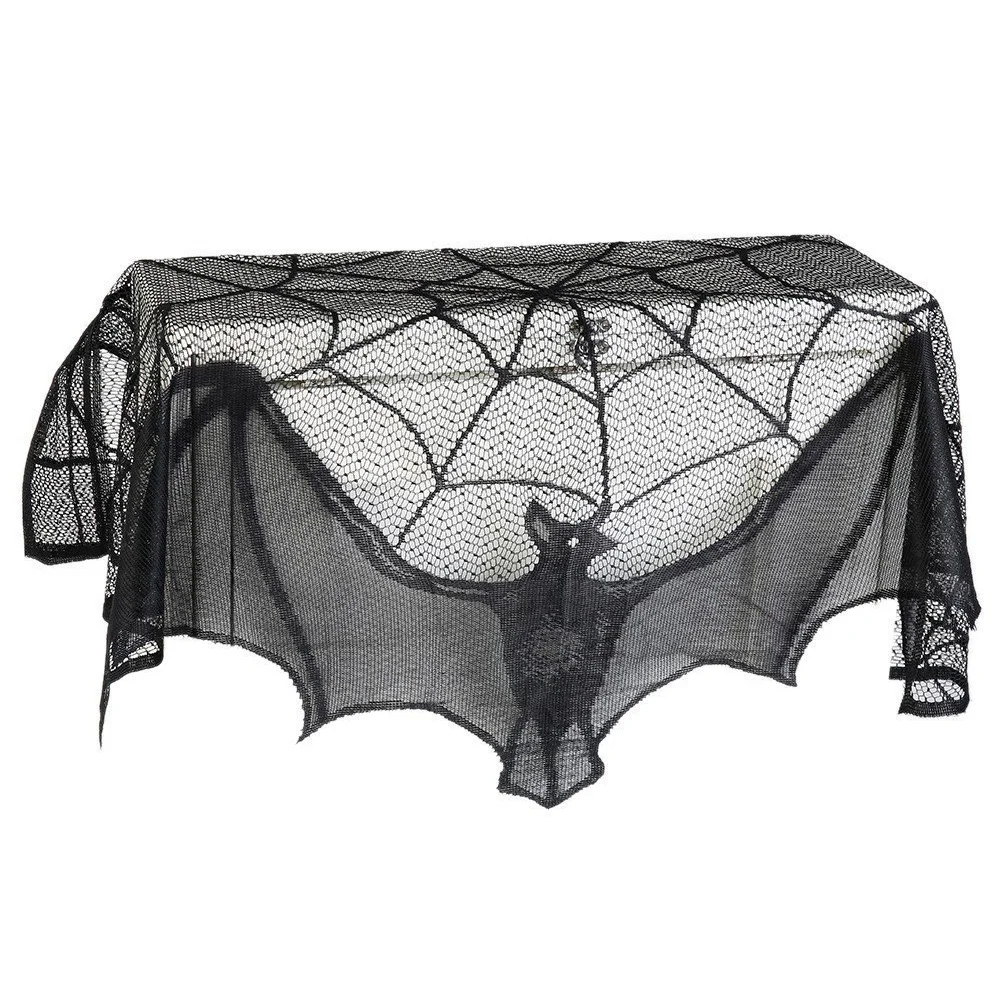 

Halloween Door Curtain Bat Theme Creepy Blood Pattern Photo Backdrop Horror Reusable Wall Window Decoration Black