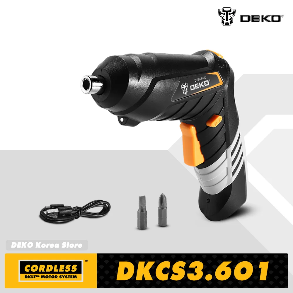 DEKO DKCS3.6O1 S1/S2/S3 Electric Cordless Screwdriver Keyless Chuck Charging Battery