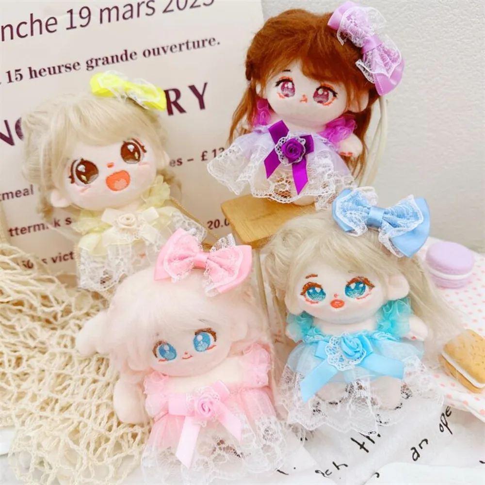 10cm Cartoon Idol Cotton Doll No Attributes Dolls Clothes Develop Hands-on Ability Doll Cross-Dressing Elk DIY Clothing