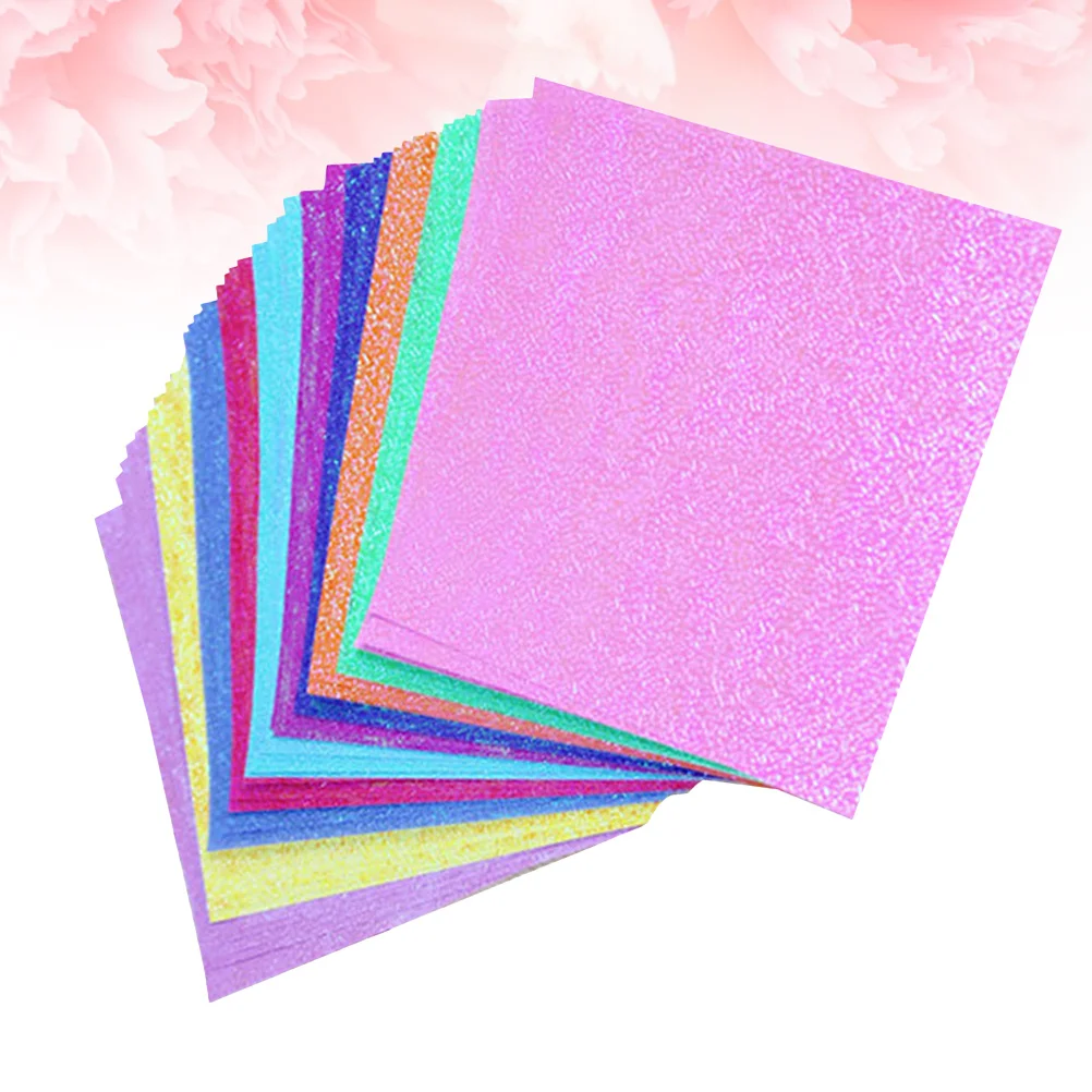 100 قطعة 2 مجموعات 25X25 سنتيمتر مبهرج اوريغامي ورقة بيرليسسينت الحرفية ورقة Diy بها بنفسك المشاريع الفنية لامع اليدوية ورقة ديكور #4