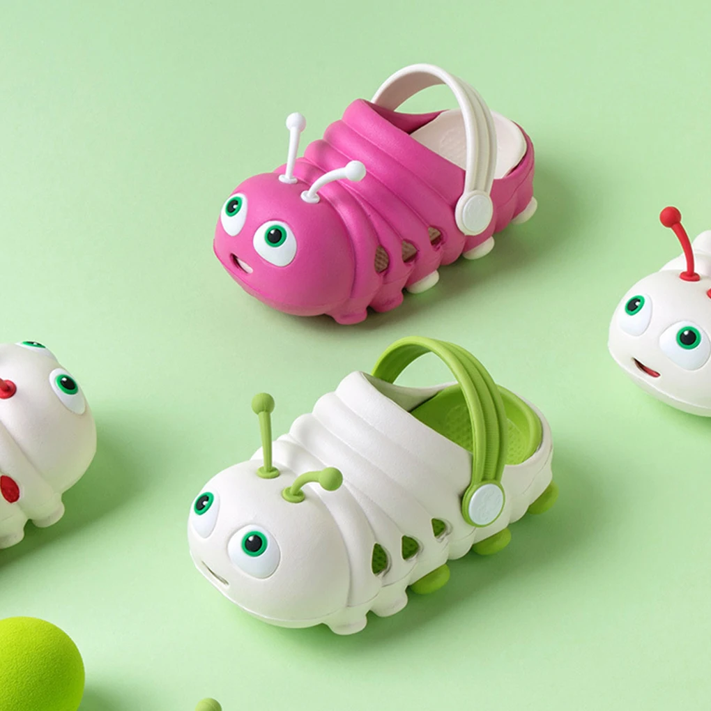 Pantoufles pour enfants en forme d'animal mignon, sabots durables et antidérapants pour tout-petits, peuvent être utilisés comme pantoufles ou rouge 17cm