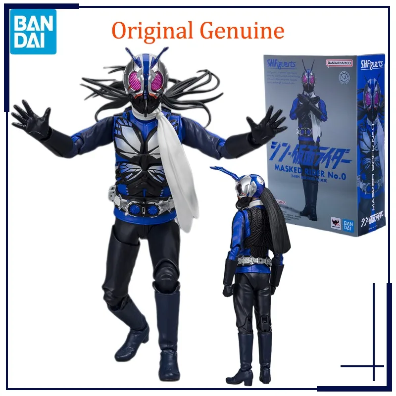 

Original Genuine Bandai Anime Kamen Rider No.0 (SHIN Masked Rider) Model Toys Action Figure Gifts Collectible Ornaments Kids