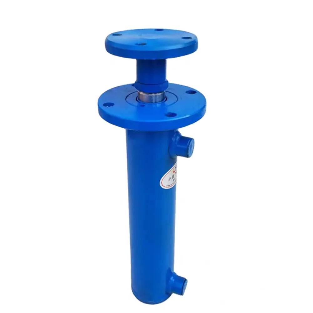 

Hydraulic cylinder upper flange double way telescopic