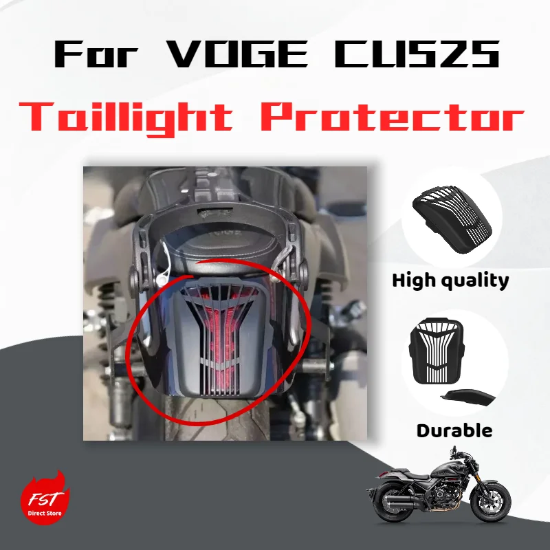 

For VOGE CU525 aftermarket rear spoiler cover accessories, rear brake light cap, protective cover