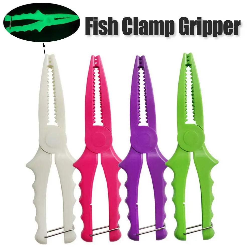 Multifunction Fishing Tools Accessories Luminous Tackle Pliers Fish Grips Clamp Control Device 2022 Portable Fish Tongs Clip